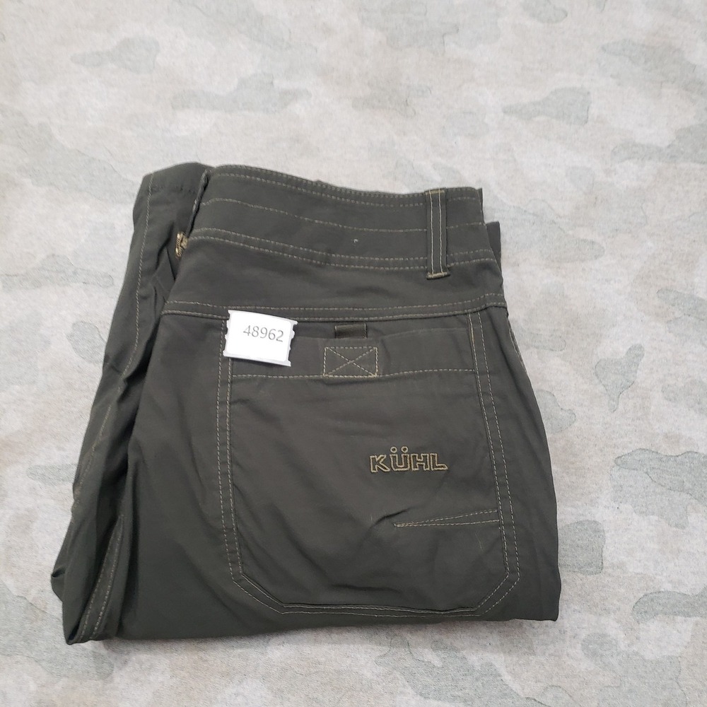 Kuhl Shorts Mens 32 Green Renegade Cargo Pockets Outdoors Hiking Travel Camp - Picture 7 of 9